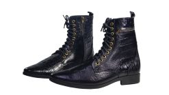 Giày boot nam da bò thật dập vân cá sấu . Mã số: B164