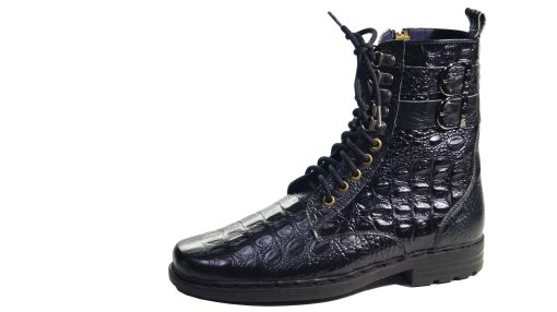 Giày boot nam da bò thật vân cá sấu. Mã số: B168 - Hình ảnh 3