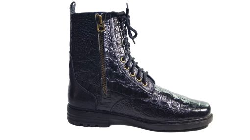 Giày boot nam da bò thật vân cá sấu. Mã số: B168 - Hình ảnh 4