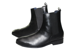 Giày boot nam chelsea màu trắng da bò thật. Mã số: B194