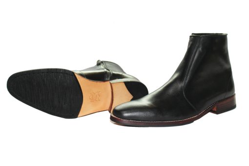 Giày boot nam da bò toàn bộ đế da gót gỗ. Mã số: B196 - Hình ảnh 4