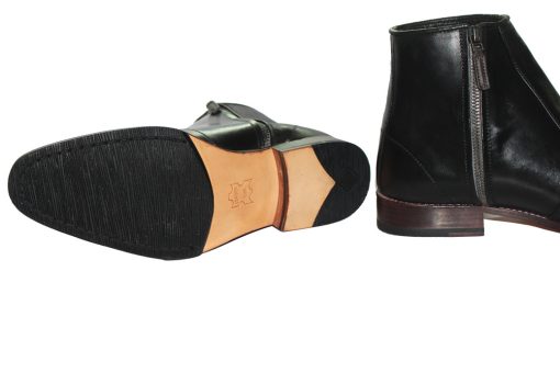 Giày boot nam da bò toàn bộ đế da gót gỗ. Mã số: B196 - Hình ảnh 3