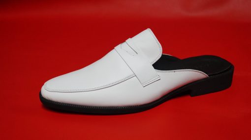Dép sục nam màu trắng da bò thật. Mã số: DS02 - Hình ảnh 3