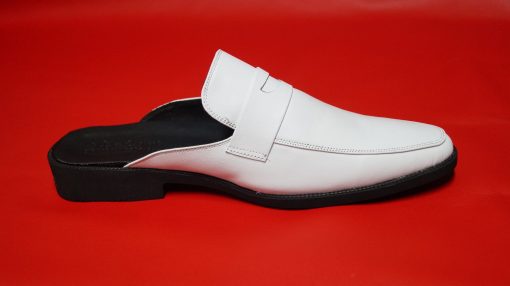 Dép sục nam màu trắng da bò thật. Mã số: DS02 - Hình ảnh 2