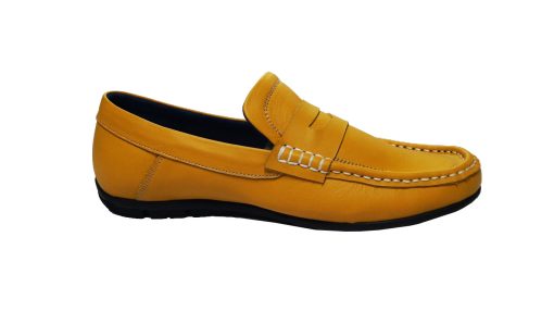 Giày mọi nam màu vàng da bò thật. Mã số: M129 - Hình ảnh 3