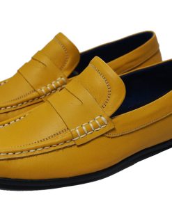 Giày mọi nam màu vàng da bò thật. Mã số: M129