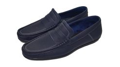 Giày mọi nam màu xanh đen da bò thật. Mã số: M132