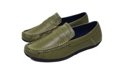 Giày mọi nam màu xanh lá da bò thật. Mã số: M133