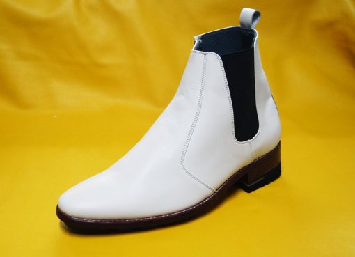 Giày boot nam cao cổ da bò thật đế da gót gỗ cao cấp. Mã số: B232 - Hình ảnh 2