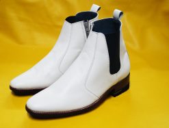Giày boot nam cao cổ da bò thật đế da gót gỗ cao cấp. Mã số: B232