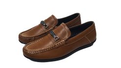 Giày mọi nam màu nâu da bò thật. Mã số: M136