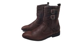 Giày boot nam màu nâu da bò thật. Mã số: B239