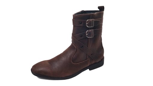 Giày boot nam màu nâu da bò thật. Mã số: B239 - Hình ảnh 2
