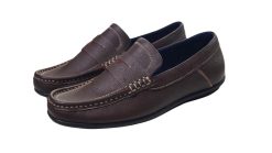 Giày mọi nam màu nâu da bò thật. Mã số: M137