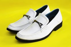 Giày mọi nam màu trắng da bò thật. Mã số: M152