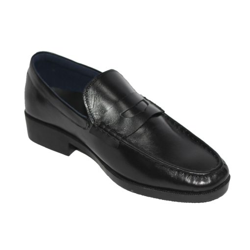 Giày tây Loafer nam size nhỏ 35,36,37 (có size thông thường) màu đen da bò thật. Mã Số: T293 - Hình ảnh 3