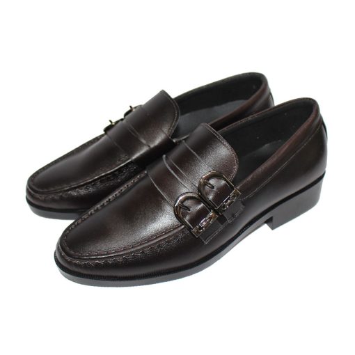 Giày Monkstrap nam size 35,36,37 (có size thông thường) màu nâu da bò thật. Mã số: T295
