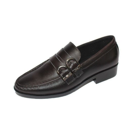 Giày Monkstrap nam size 35,36,37 (có size thông thường) màu nâu da bò thật. Mã số: T295 - Hình ảnh 3