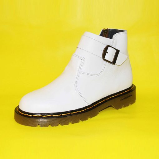 Giày Jodhpurs Boots Doctor màu trắng da bò thật. Mã số: B277 - Hình ảnh 2