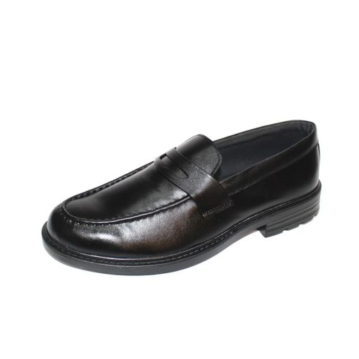 Giày tây Loafer màu đen da bò thật. Mã Số: T292 - Hình ảnh 2