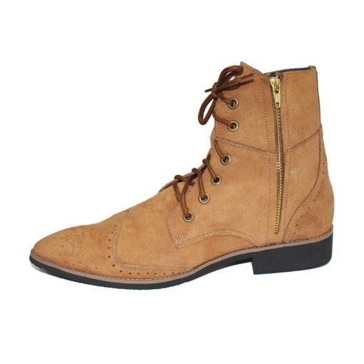 Giày boot nam buộc dây da bò thật. Mã số: B282 - Hình ảnh 3