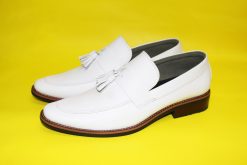 Giày Tây nam màu trắng da bò thật. Mã số: T303