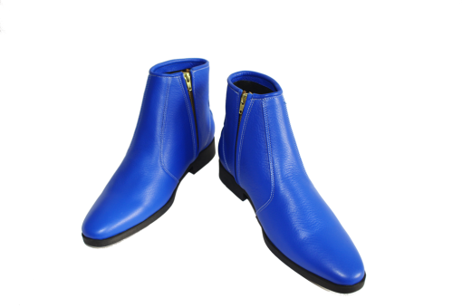 Giày boot nam màu xanh da bò thật. Mã số: B285 - Hình ảnh 3