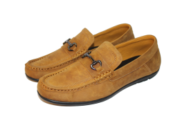 Giày mọi nam màu bò da bò thật. Mã số: M164
