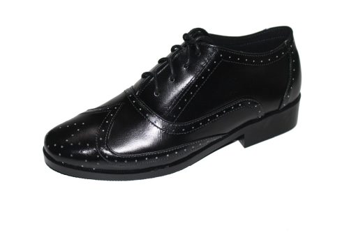 Giày tây nam oxford da bò màu đen. Mã số: T334 - Hình ảnh 4