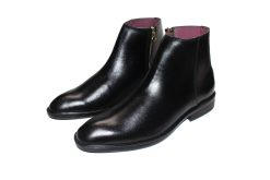 Giày Boots Nam Màu Đen Da Bò Thật. Mã Số: B310