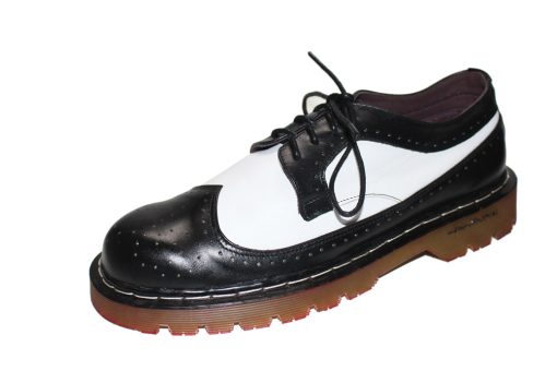 Giày doctor trắng phối đen Da Bò Thật. Mã Số: B316 - Hình ảnh 4