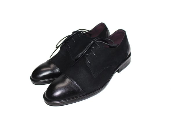 Giày tây nam oxford da bò màu đen. Mã số: T346
