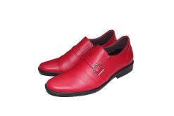 Giày Tây Nam Loafer Màu Đỏ Da Bò Thật. Mã Số: T347