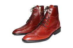 Giày boot nam cột dây Da Bò Thật. Mã Số: B322