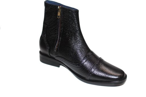 Giày Zippers boot cổ lửng nam Da Bò Thật. Mã Số: B324 - Hình ảnh 2