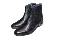 Giày Zippers boot cổ lửng nam Da Bò Thật. Mã Số: B324