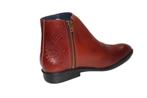 Giày boot nam da bò thật vân cá sấu. Mã số: B329 - Hình ảnh 3