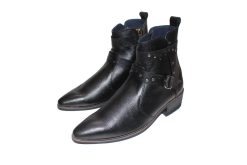 Giày boot nam da bò thật mũi nhọn. Mã số: B328