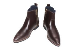 Giày Zippers boot nam Da Bò Thật. Mã Số: B319