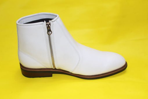 Giày Boots Nam Màu Trắng Da Bò Thật . Mã số: B340 - Hình ảnh 3