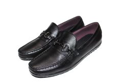 Giày mọi nam da bò thật màu đen. Mã số: M180