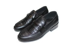 Giày Tây Nam Loafer Màu Đen Da Bò Thật. Mã Số: T363