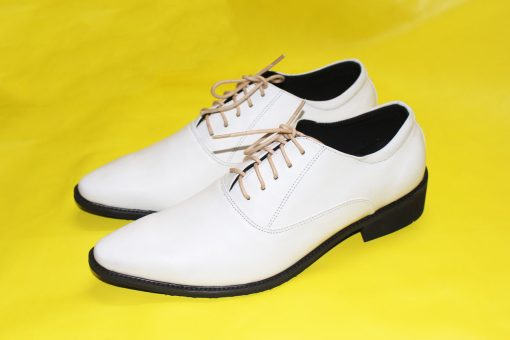 Giày Tây Nam Oxford Màu Trắng Da Bò Thật. Mã Số: T368
