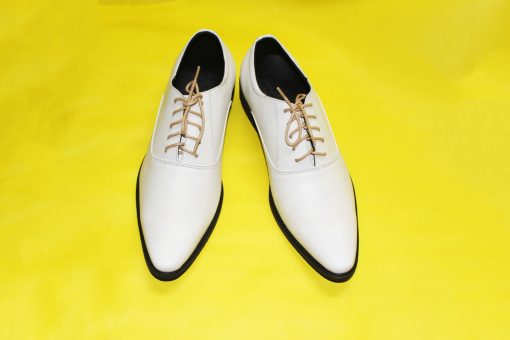 Giày Tây Nam Oxford Màu Trắng Da Bò Thật. Mã Số: T368 - Hình ảnh 2