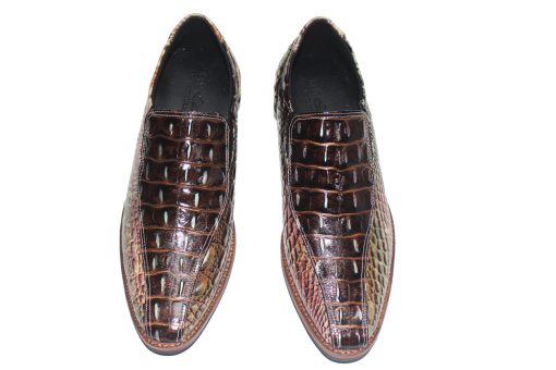 Giày Tây Nam Loafer Da Bò Dập Vân Cá Sấu. Mã Số: T372 - Hình ảnh 2