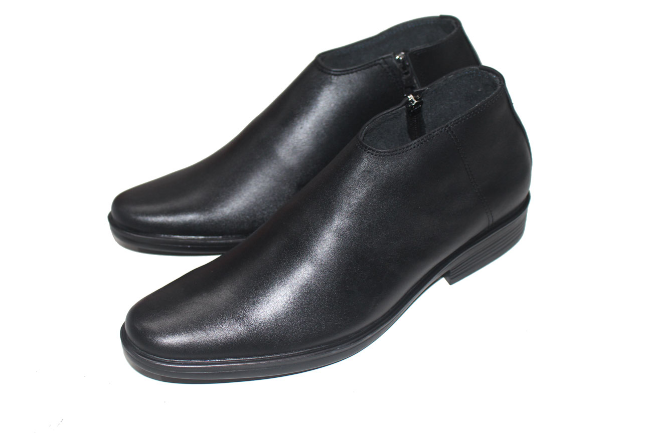 Giày Zipper Boots Cổ Lửng Nam Da Bò Thật . Mã số: B348
